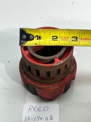 Reed 1S-1-1/4&Prime;-11-1/2 NPT Die with Ratchet Die Head Pipe Threading Threader