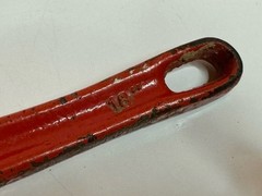 Forged 18&Prime; Inch Pipe Wrench Heavy Duty Made In Spain Industrial Quality