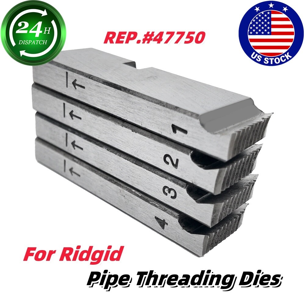 #47750 For Ridgid 1in-2in Alloy Steel Pipe Threading Dies NPT 811A and 815A US