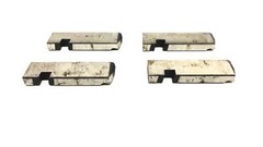 Ridgid Set of (4) 3/8&Prime; &ndash; 16 UNC RH Alloy Steel 500B Bolt Dies 48465 USED