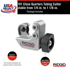 Close Quarters Tubing Cutter 1/4&Prime; to 1-1/8&Prime; Capacity