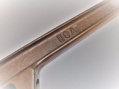 AMPCO Bronze 14&rdquo; Pipe Wrench Non- Sparking, W-212 Opens to 2-1/4&Prime;, USA