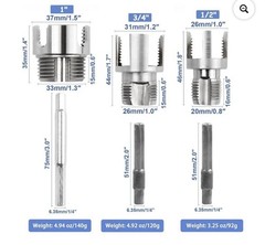 Premium Carbon Steel Dual-Function Internal & External Pipe Threader Kit