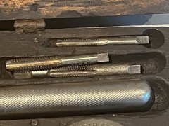 Vintage Little Giant Wells Bros. Taps and Dies with Box GREENFIELD MASS USA