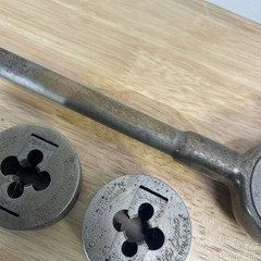 Greenfield Little Giant Die Set Lot Inserts Greenfield 7/16&rdquo; NF20 3/8&rdquo; NF24 1/2&rdquo;