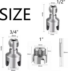 4 in 1 PVC Pipe Threading Tool 1/2&Prime; 3/4&Prime; 1&Prime; NPT Thread Cutting Die Set