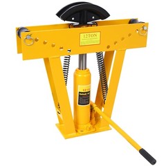 12 Ton Pipe Bender Manual Hydraulic Piping Bending Exhaust Tube w/6 Dies Size