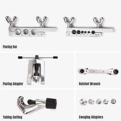 Durable Single Flaring & Swaging Tool Kit: Perfect for HVAC and Plumbing Tasks
