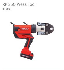 RIDGID RP 350 PRESS TOOL KIT &ndash; 1/2&Prime;-2&Prime; JAWS, 2 BATTERIES, CHARGER