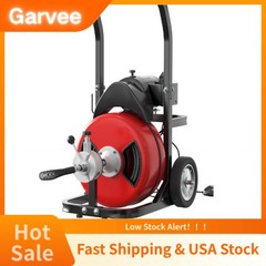 Air-Activated Foot Switch And 6 Cutters Included Portable Plumber Drain Auger, 1