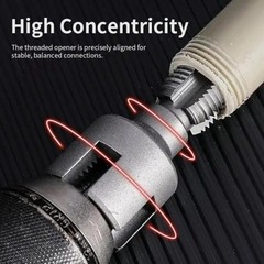 Integrated Internal & External Pipe Threading Tool Steel PVC Pipe Threader Kit