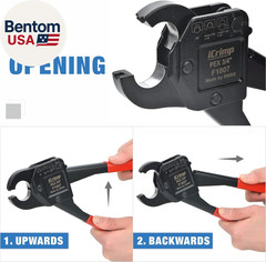IWS-1807CN PEX Crimping Tool Kit with PEX Crimpers, PEX Tubing Cutter, Copper Ri