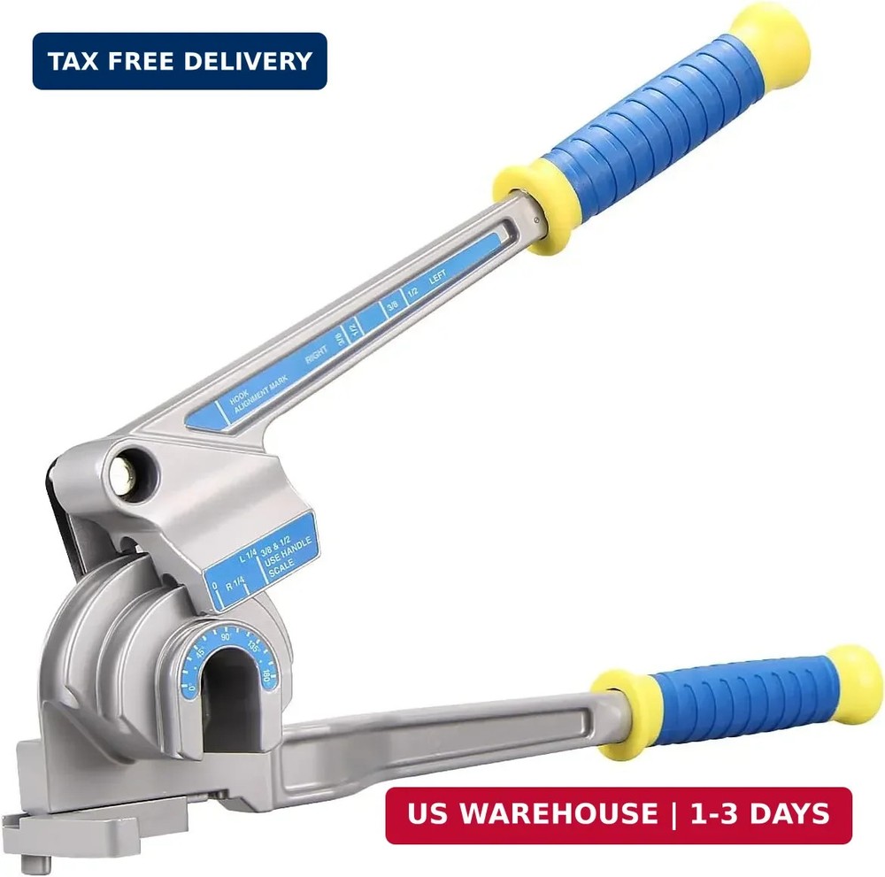 DOMINOX 3-IN-1 Tube Bender, Outer Diameter 1/4&Prime;, 3/8&Prime;, 1/2&Prime;, 0-180&deg; Manual Pipe