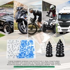 Tire Repair Rubber Nails 35 Pc Self Tapping Kit For Cars Trucks Motorcycles Tube