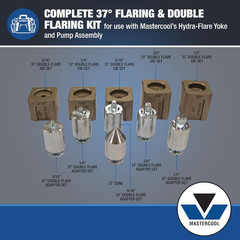 71098 37&deg; Flaring & Double Flaring Adapter Set &ndash; Hydraulic Tool Compatible &ndash; For
