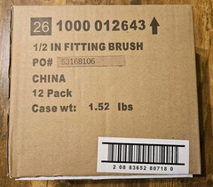 Box of 12 pcs ~ HDX Fitting Cleaning Brushes For 1/2&Prime; ID Pipe Steel Bristles NEW