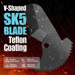 SHALL PVC Pipe Cutter, Cuts up to 2-1/2&rdquo;, Heavy-Duty Aluminum 2-1/2 inch