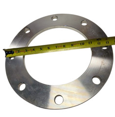 WA S/A182F316/L Stainless Steel Plate Flange 150 LB 15CT8405, 8&Prime; 1/2&Prime; Thick