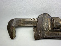 Vintage Ridgid 18&Prime; HEAVY DUTY Pipe Wrench Made by Ridge Tool Co. Elyria Ohio USA