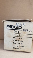 Ridgid 1/2&Prime; Complete Die Head for 00-R Drop Head Threader