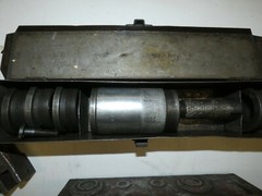 Toledo-Beaver Tools 1/2 HP Pipe Threader Model SOM with 10 various Die Heads