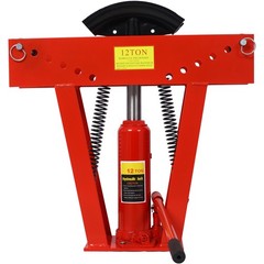 12 Ton Pipe Bender Manual Hydraulic Piping Bending Exhaust Tube Fabric + 6 Dies