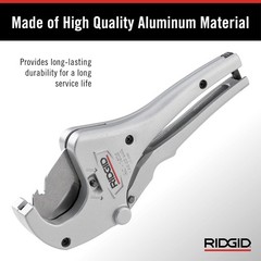 Precision Plastic Pipe Cutter &ndash; Quick Measure Scale &ndash; Silver