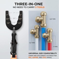 Pex Removal Tool &ndash; Push-In Clamp Pliers for Quick Disconnect of Rubber Hoses