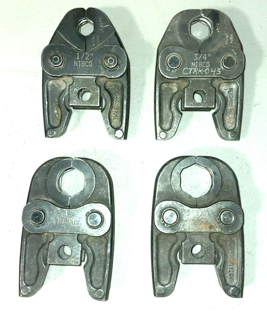 Nibco Press Jaws &ndash; 4 Jaw Set for PC-280 & PC-100 1/2&Prime;, 3/4&Prime;, 1&Prime; & 1-1/4&Prime;