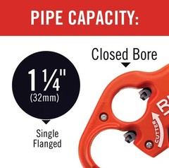 Ridgid 1-1/4 in. AND 1-1/2 in. PTEC 3000 Versatile Thin Wall Tubing Pipe Cutter