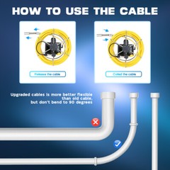 22MM Handheld Drain Sewer Camera Pipe Inspection Camera 4.3&Prime; DVD Monitor 50M