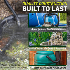 Sealproof Kinkproof 1-1/2&Prime; Dia Waterfall, Pond Tubing, 1-1/2-Inch ID, 20 FT, Bla