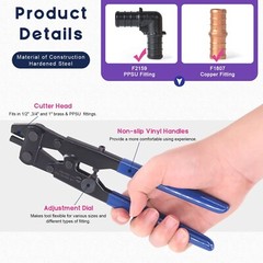 Swpeet 4Pcs PEX Ring Removal Tool Kit, PEX-1210C Crimp Ring Removal Tool and &hellip;