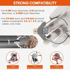 for Sewer Auger Drain Cleaner 3&Prime; Ridgid Style 52822 T-232 H-D &ldquo;C&rdquo; Double Cutter