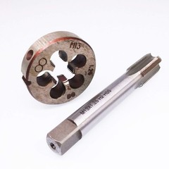 HSS M13 x 1.25mm Tap and M13 x 1.25mm Die Metric Thread Right Hand
