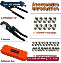 PEX Pipe Clamp Cinch Tool Crimping Tool Crimper for Stainless Steel Clamps from