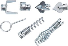 7 PCS Drain Auger Cutter Set Drill Attachment For 5/16 To 3/4 Inch Cables