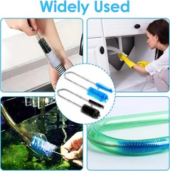 2 Pcs Flexible Drain Pipe Cleaning Brush, 36&Prime; Extra Long Double Ended Nylon Bris
