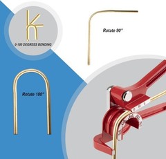 3 in 1 Tubing Bender, 0-180 Degrees Tube Bender Manual Pipe Bender Tool for 1/4