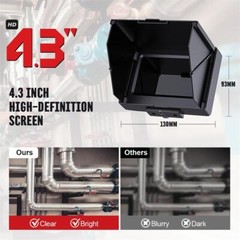 30M Sewer Camera 4.3&Prime; LCD Monitor HD Drain Pipe Inspection Camera 16GB DVR 22MM