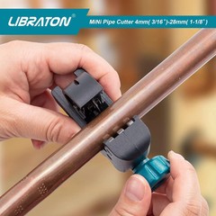 Libraton Tubing Cutter 3/16&Prime; to 1-1/8&Prime;, Mini Tube Cutter, Copper Cutter, Heavy D