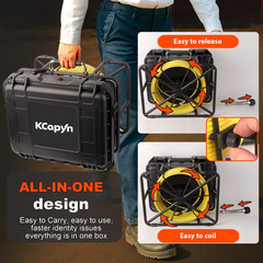 1080P HD Sewer Camera 30M, Waterproof Borescope with DVR & 32GB SD Card