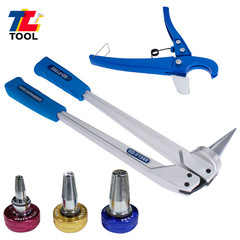 Pex Expander Tool Kit Tube Expander With 1/2&Prime; 3/4&Prime; 1&Prime; Expander Heads Hard Case