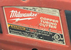 Milwaukee 2471-20 M12 Cordless Copper Tubing Cutter &ndash; FOR PARTS/AS-IS!