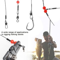 Fishing Crimps Single Barrel Crimp Sleeves Black Oxidized Copper Tube Crimping S