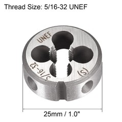 1 x 5/16-32 UNEF Round Dies Machine Thread Threading Dies 1.0&Prime; OD Tool Steel