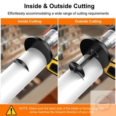Inside Pipe Cutter for PVC Pipe, Cutter Tool Set with scale Adjustable Depth Gau