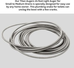 .25-in. Diameter Steel 25-Foot Light Auger for Small to Medium Drains 7710025&hellip;