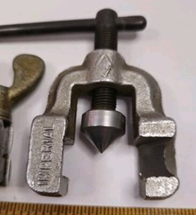 Vintage Imperial Brass Pipe Flaring Tool Pipe Tube Plumbing #195FA 2 Piece USA