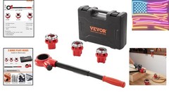 Ratchet Pipe Threader Kit 3 Dies 1/2 3/4 1 NPT Ratcheting